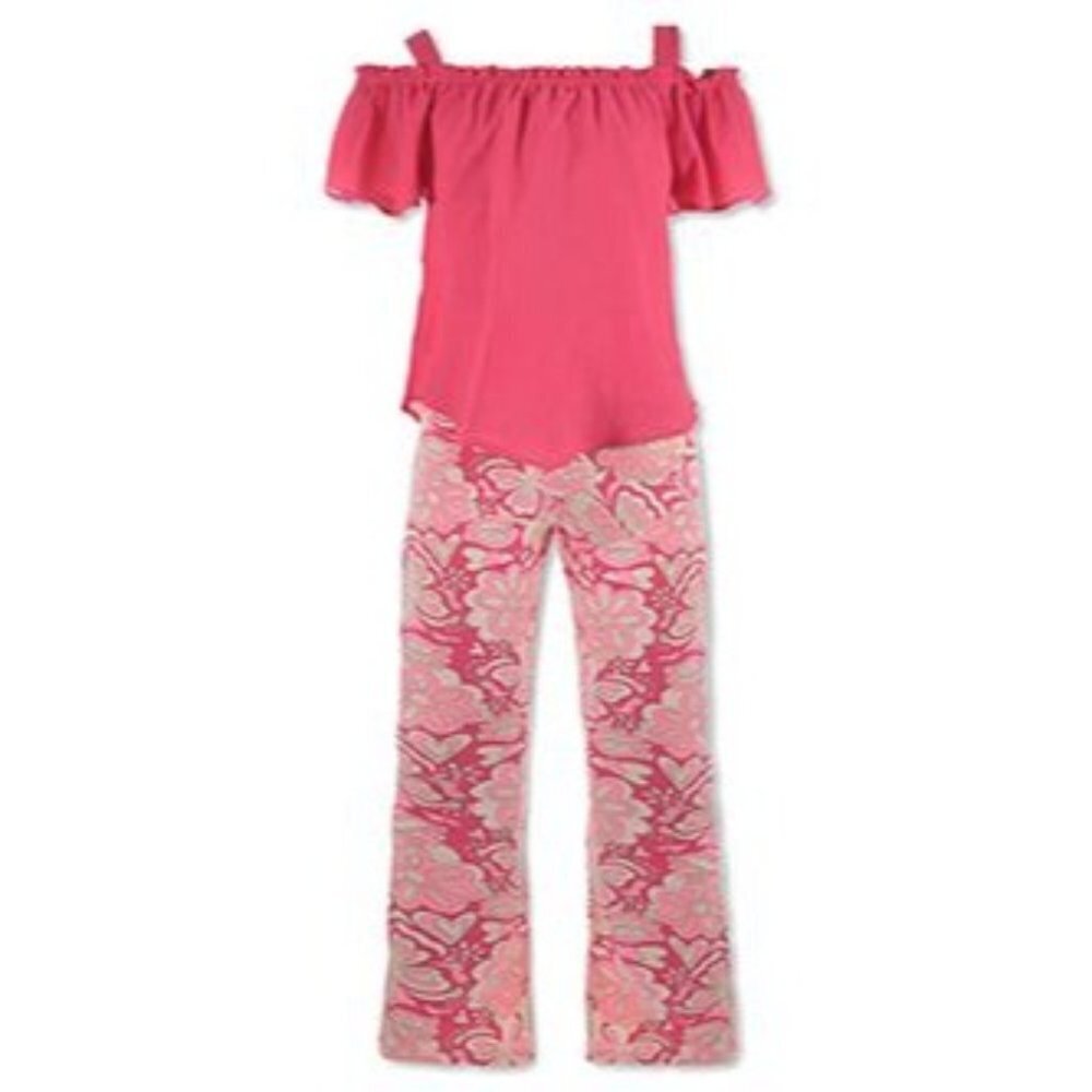 GIRLS' 2-PIECE HIPPY PANTS SET OUTFIT